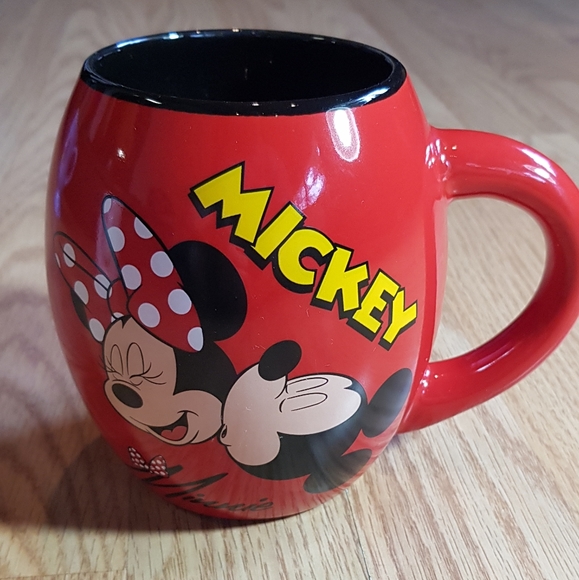 Disney Mickey & Minnie Mouse Rounded Coffee Cup Mug - Picture 1 of 4